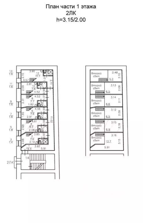 Студия Санкт-Петербург Рузовская ул., 3 (10.0 м) - Фото 1