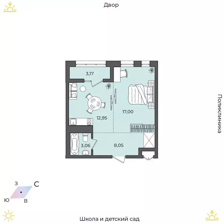 1-к кв. Иркутская область, Иркутский муниципальный округ, Маркова рп, ... - Фото 1