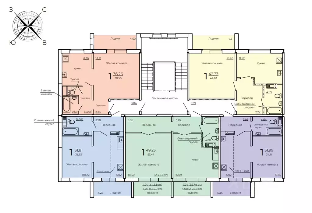 1-к кв. Свердловская область, Екатеринбург ул. Ракетная, 17/6 (44.65 ... - Фото 2