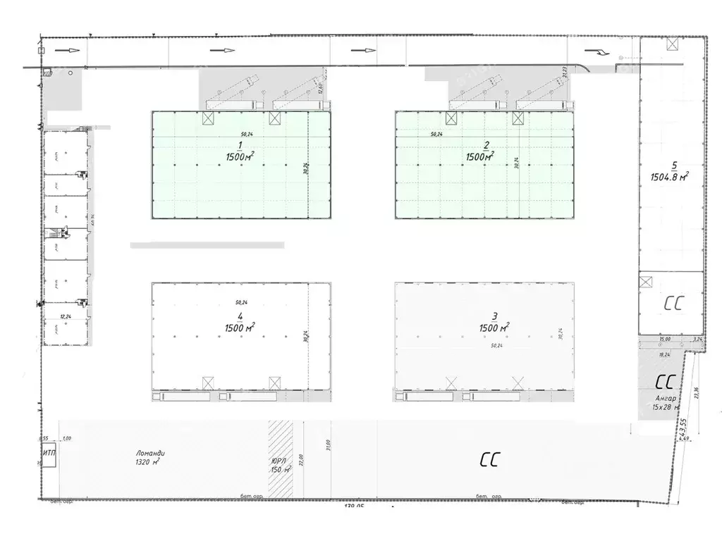 Склад в Санкт-Петербург 1-й Верхний пер., 12 (3000 м) - Фото 1