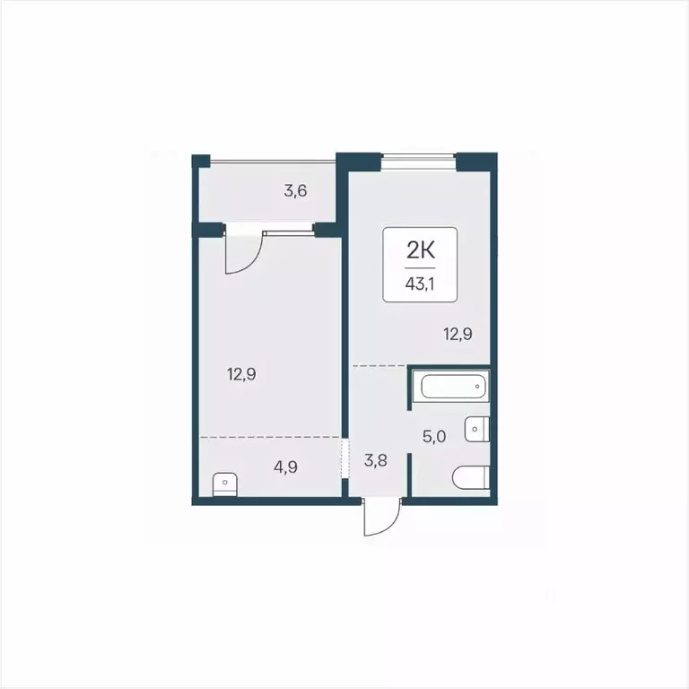 2-к кв. Новосибирская область, Новосибирск ул. Сибиряков-Гвардейцев, ... - Фото 1