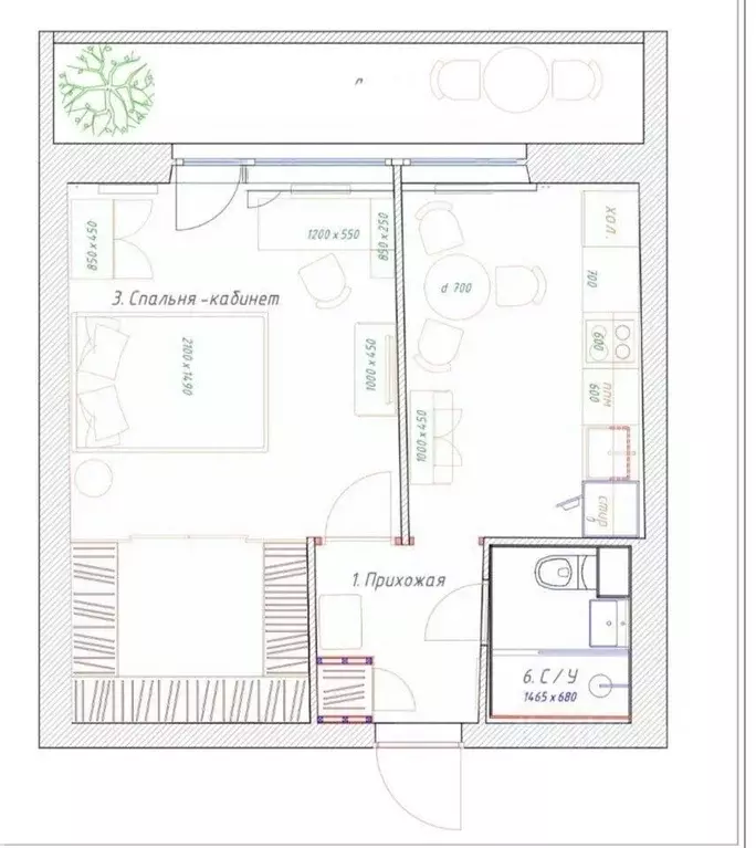 1-к кв. Москва Скаковая ул., 34К3 (40.0 м) - Фото 2