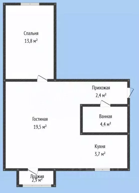 2-к кв. Дагестан, Каспийск ул. Ленина, 30 (43.6 м) - Фото 2