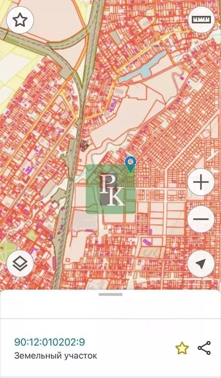 Участок в Крым, Симферопольский район, Гвардейское с/пос, с. Красная ... - Фото 2