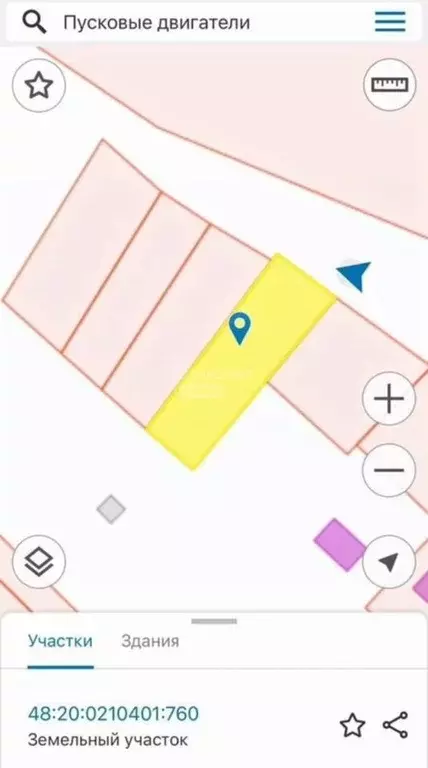 Участок в Липецкая область, Липецк Пусковые двигатели СНТ, 1-я линия ... - Фото 2