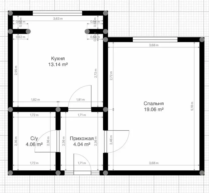 1-комнатная квартира: Нальчик, улица Шогенова, 55к12 (40.3 м) - Фото 0