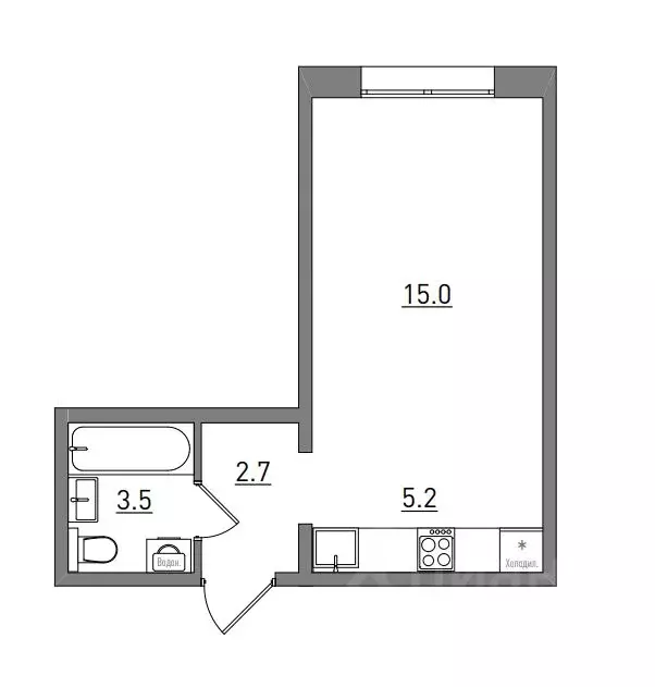 Студия Кировская область, Киров бул. Прибрежный, 6 (26.4 м) - Фото 2