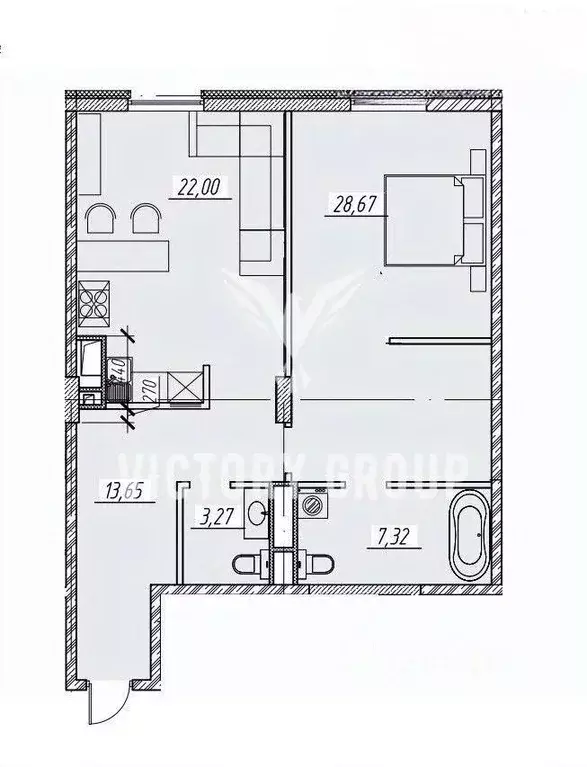 2-к кв. Москва Софийская наб., 34 (77.0 м) - Фото 0