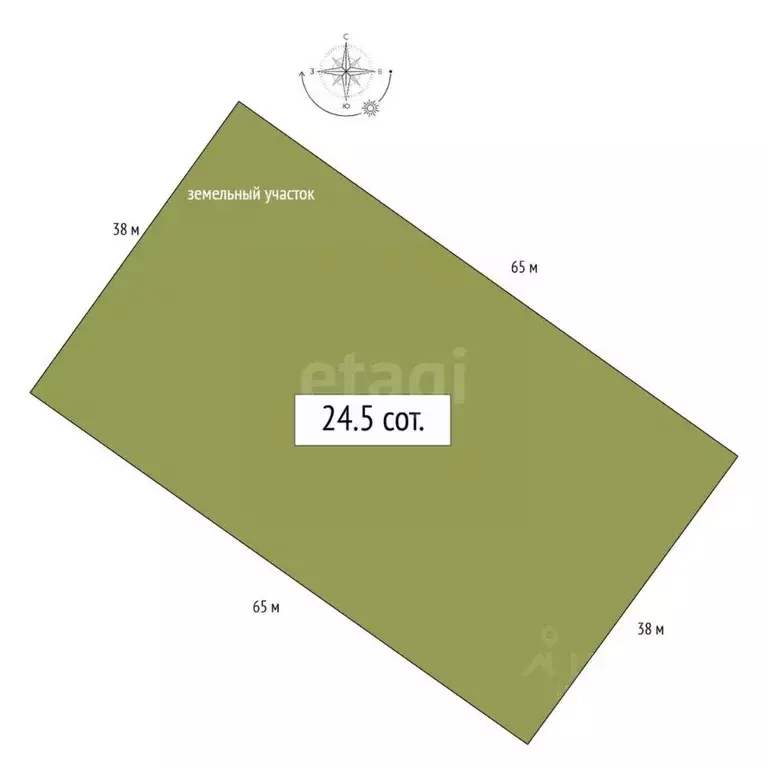 Участок в Алтай, Чемальский район, с. Анос  (24.5 сот.) - Фото 2