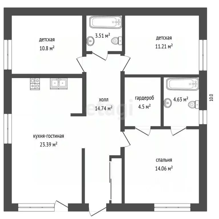 Дом в Севастополь Интернационалист садоводческое товарищество, 59 (120 ... - Фото 2