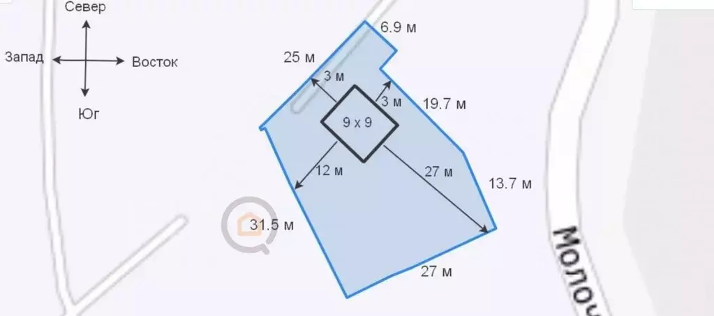Участок в Севастополь ул. Молочная, 76 (9.3 сот.) - Фото 2
