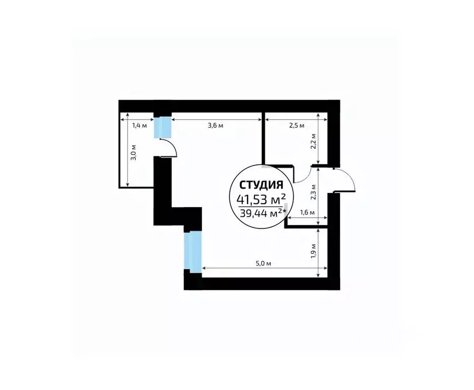 Студия Самарская область, Самара пос. Мехзавод, Новая Самара мкр,  ... - Фото 2