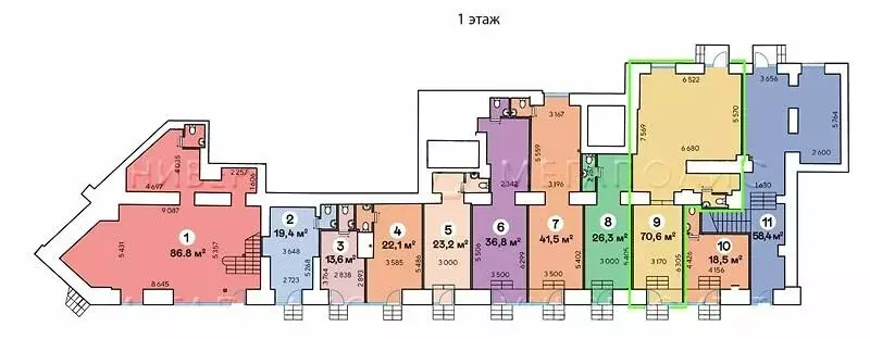 Помещение свободного назначения (71 м) - Фото 1
