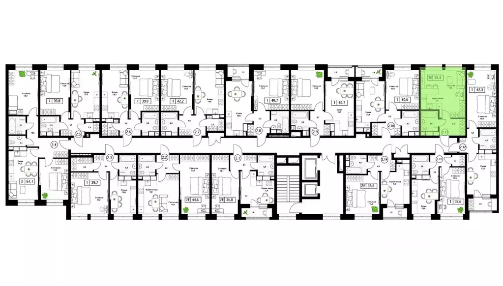 Студия Московская область, Пушкино Пушкино Град жилой комплекс, к2 ... - Фото 2