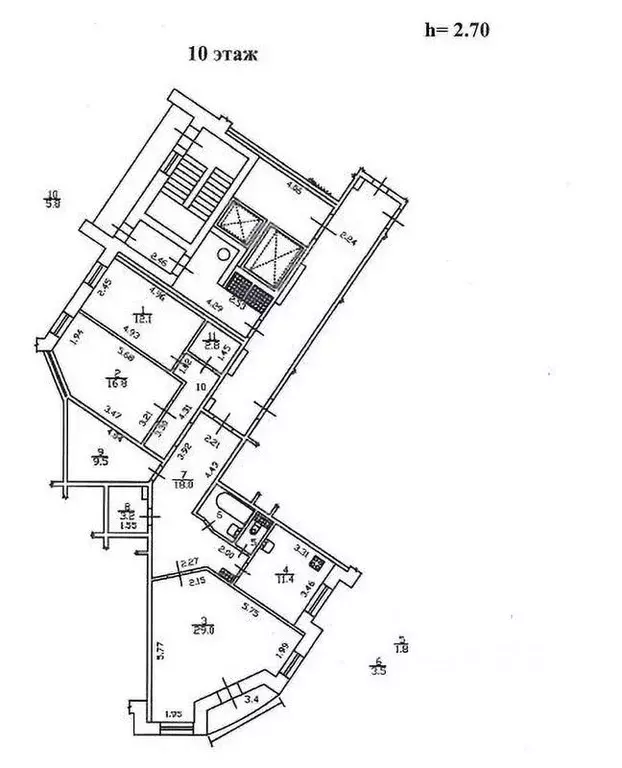 3-к кв. Санкт-Петербург ул. Ленсовета, 90 (113.9 м) - Фото 0