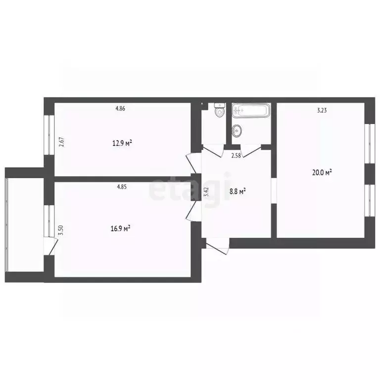 Торговая площадь в Тюменская область, Тюмень ул. Московский Тракт, 137 ... - Фото 2