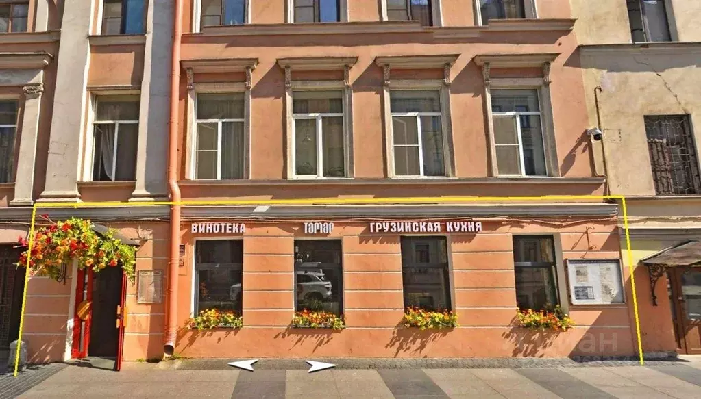 Помещение свободного назначения в Санкт-Петербург ул. Рубинштейна, 30 ... - Фото 1