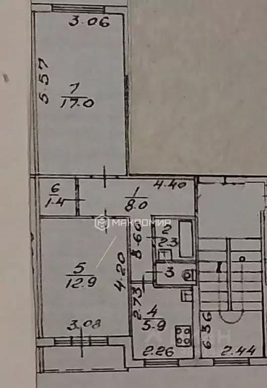 2-к кв. Челябинская область, Челябинск Комсомольский просп., 81 (48.7 ... - Фото 2