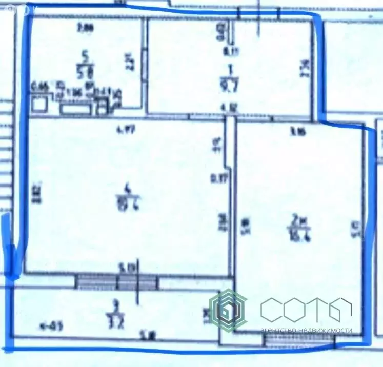 1-комнатная квартира: посёлок Васильково, Весенняя улица, 3 (51.3 м) - Фото 1