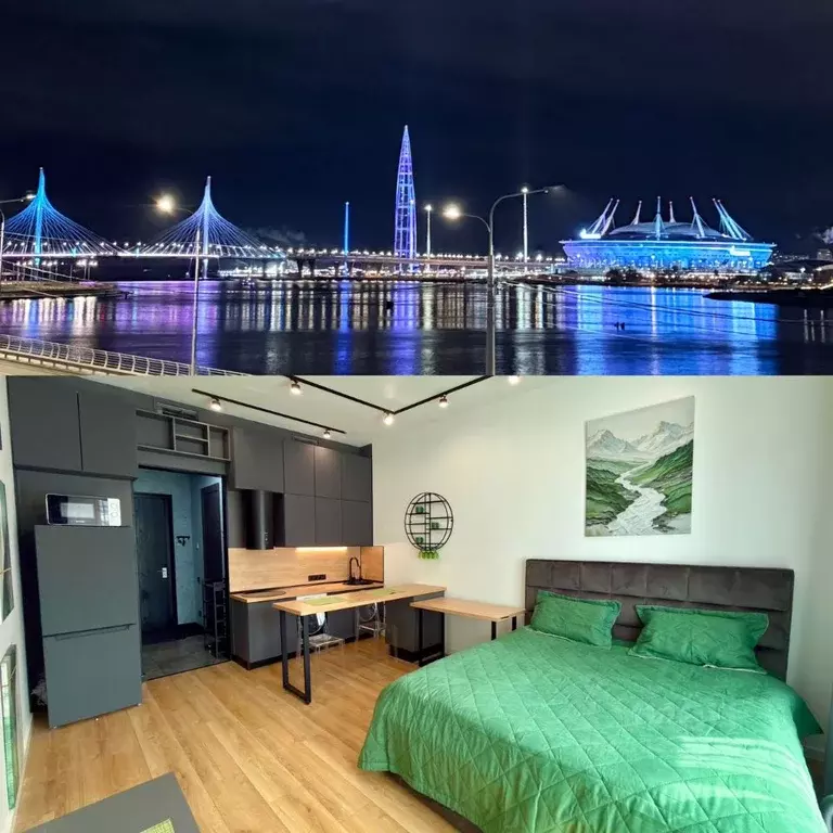 Студия Санкт-Петербург наб. Макарова, 58 (30.0 м) - Фото 1