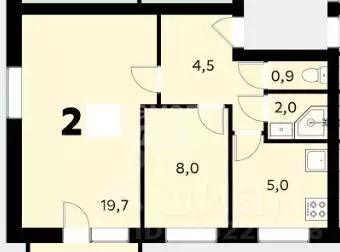 2-к кв. Москва Коптевская ул., 16К1 (41.1 м) - Фото 2