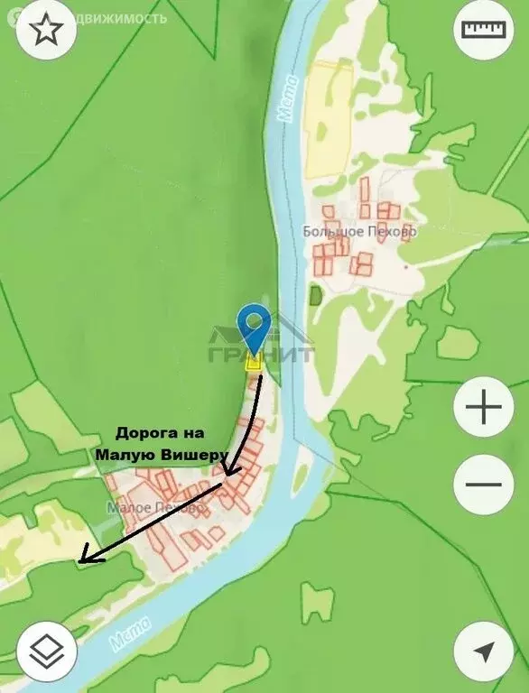 Участок в Бургинское сельское поселение, деревня Малое Пехово (25 м) - Фото 1