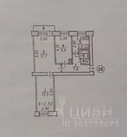 3-к кв. Омская область, Омск ул. Пушкина, 30 (56.9 м) - Фото 0