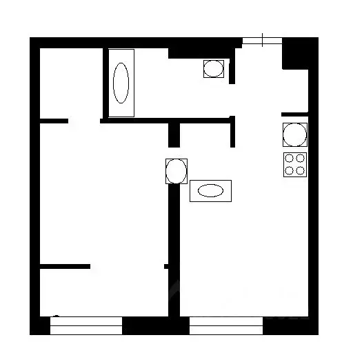 2-к кв. Омская область, Омск ул. Сибниисхоз, 4 (39.7 м) - Фото 2