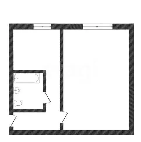 1-комнатная квартира: Черногорск, улица Кирова, 73 (29 м) - Фото 1