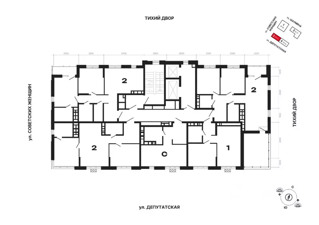 1-к кв. Свердловская область, Екатеринбург ул. Шаумяна, 11 (30.36 м) - Фото 2