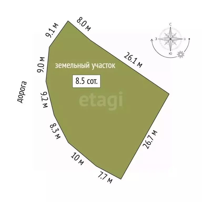 Участок в Ростовская область, Мясниковский район, Калинин хут. ... - Фото 2