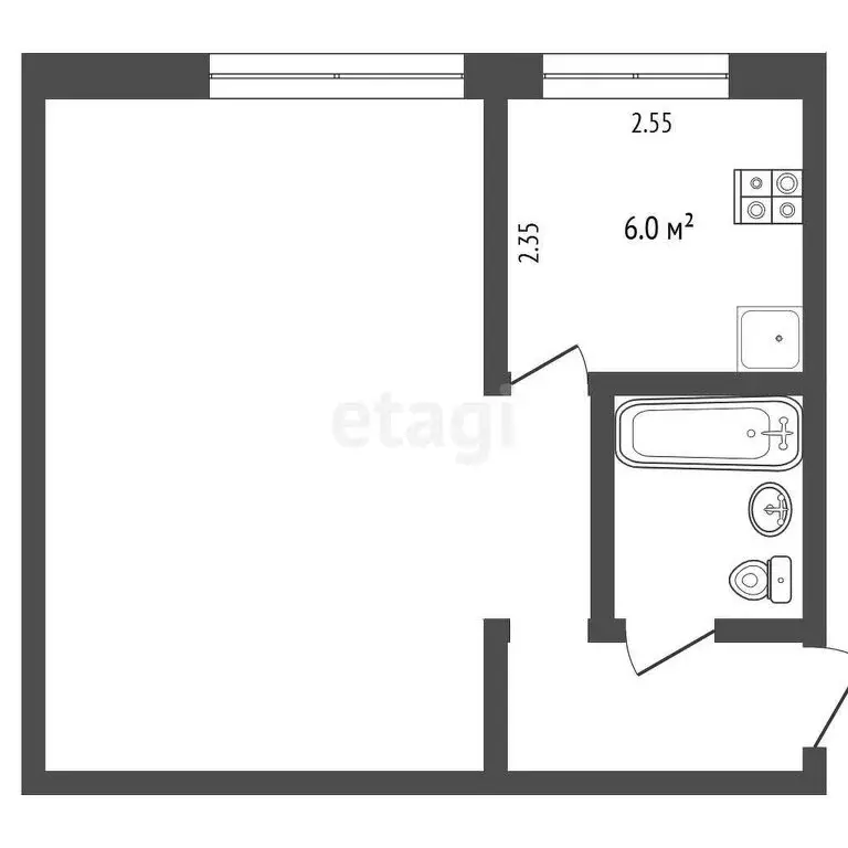 1-комнатная квартира: Вилючинск, Кронштадтская улица, 9 (33.1 м) - Фото 1