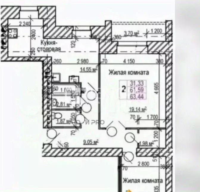 2-к кв. Ярославская область, Ярославль ул. Большая Донская, 15 (62.3 ... - Фото 2