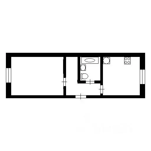 1-к кв. Татарстан, Казань ул. Четаева, 33 (38.0 м) - Фото 1