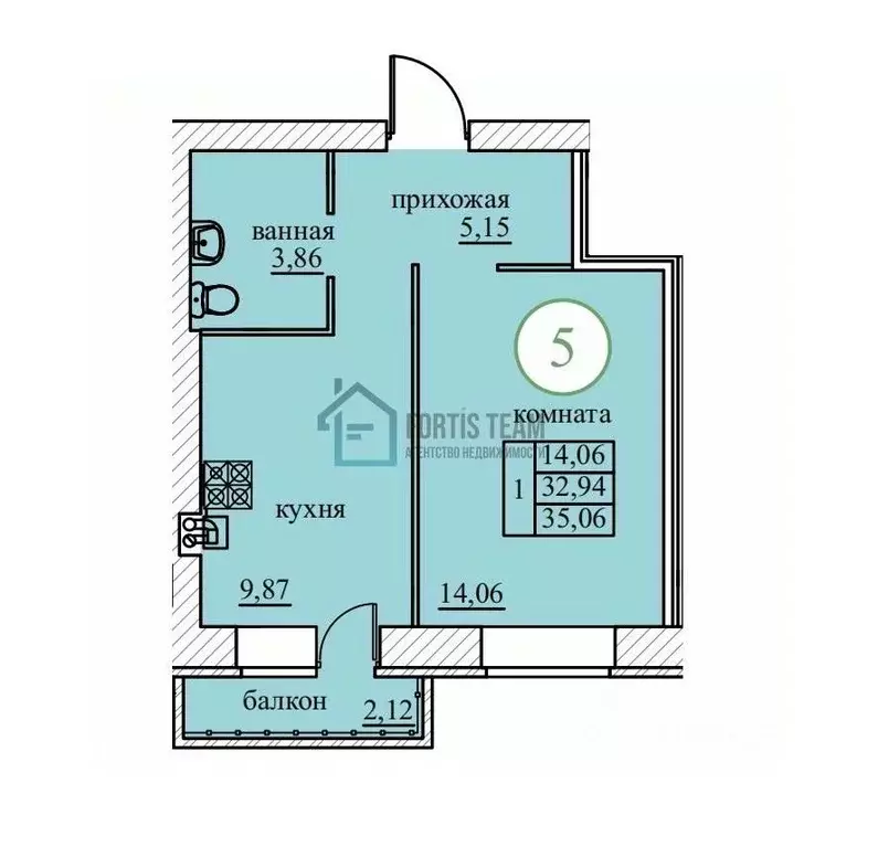 1-к кв. Ярославская область, Ярославский муниципальный округ, пос. ... - Фото 1