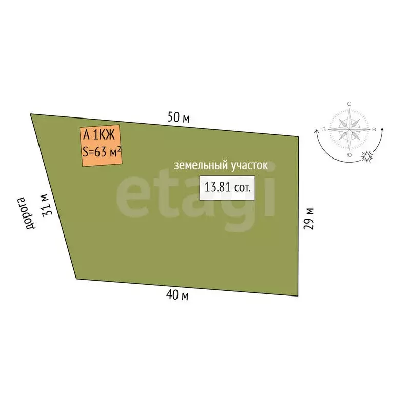 Дом в Усть-Ницинское сельское поселение, деревня Ермолина, улица ... - Фото 1