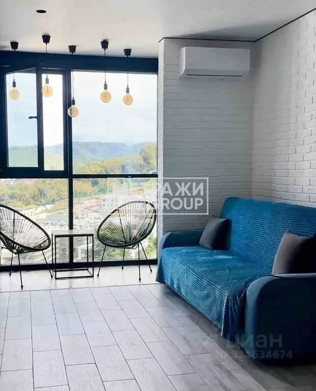 Студия Краснодарский край, Сочи Бытха мкр, ул. Ясногорская, 16/6к4 ... - Фото 1