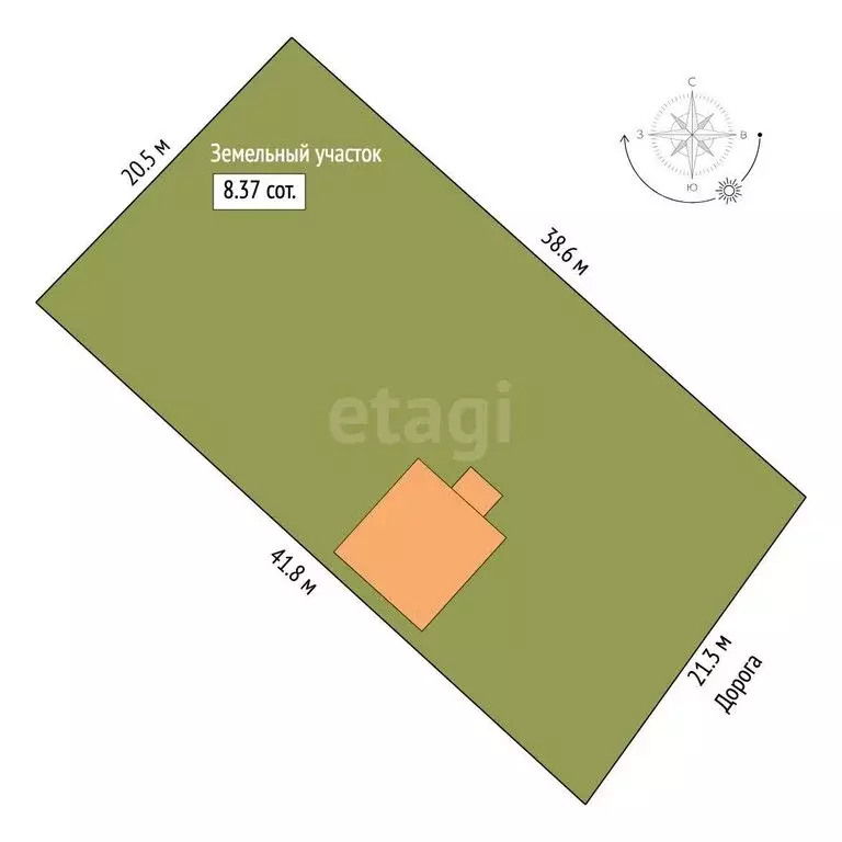 Дом в Аксай, улица Лермонтова (36.5 м) - Фото 2