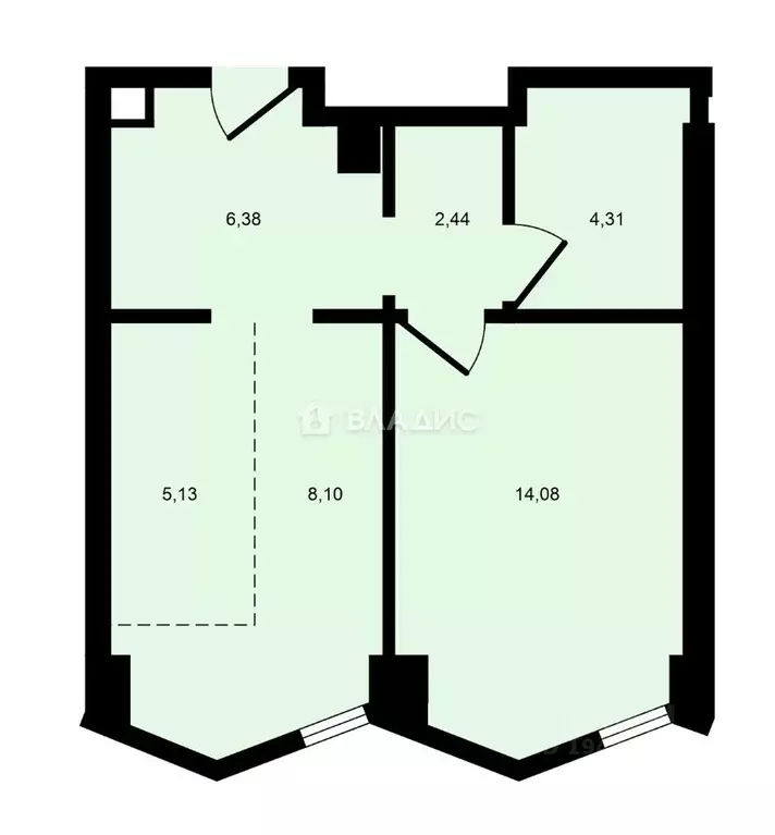 1-к кв. Москва 2-я Хуторская ул., 34 (41.0 м) - Фото 1
