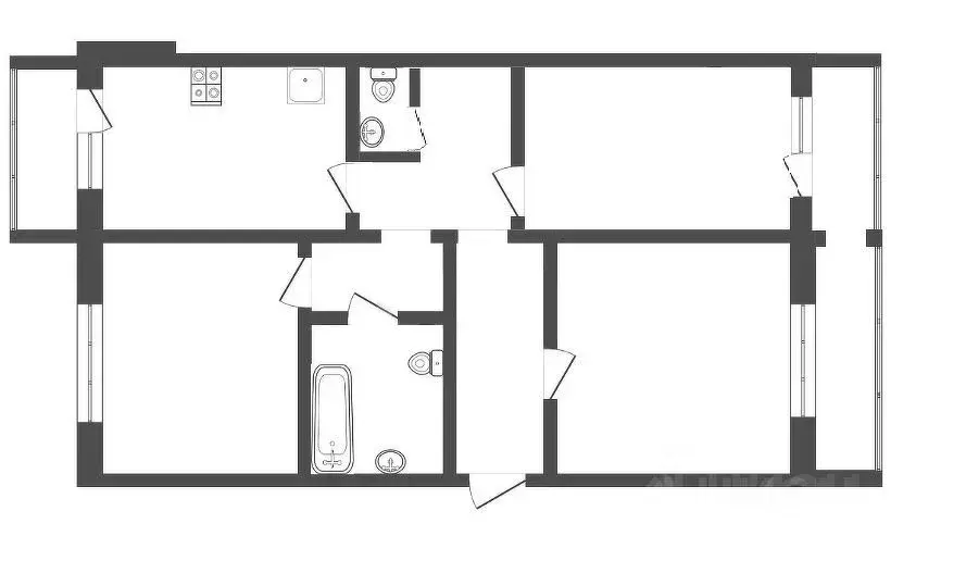 3-к кв. Москва Братиславская ул., 18К2 (85.0 м) - Фото 1