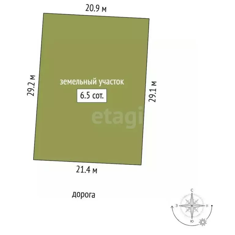 Участок в Крым, Белогорск ул. Пригородная, 68 (6.5 сот.) - Фото 2