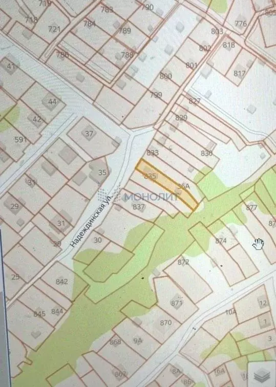 Участок в Нижегородская область, Нижний Новгород Надеждинская ул., 36А ... - Фото 1