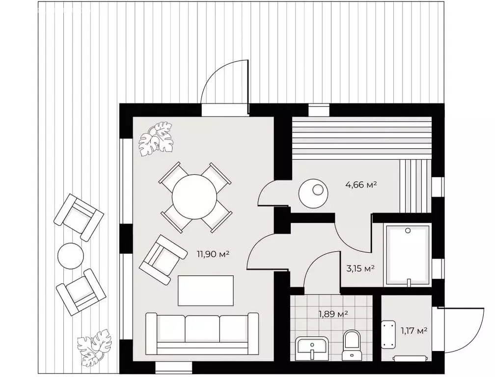 Дом в Тюмень, Центральная площадь (30 м) - Фото 2