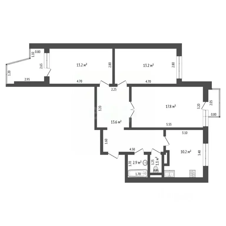 3-к кв. Московская область, Люберцы Городок Б мкр, ул. 3-е Почтовое ... - Фото 2