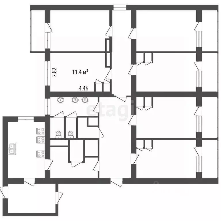 Комната Санкт-Петербург ул. Композиторов, 24К3 (11.4 м) - Фото 1