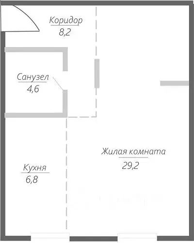 1-к кв. Самарская область, Тольятти ул. Фрунзе, 2В (48.8 м) - Фото 0