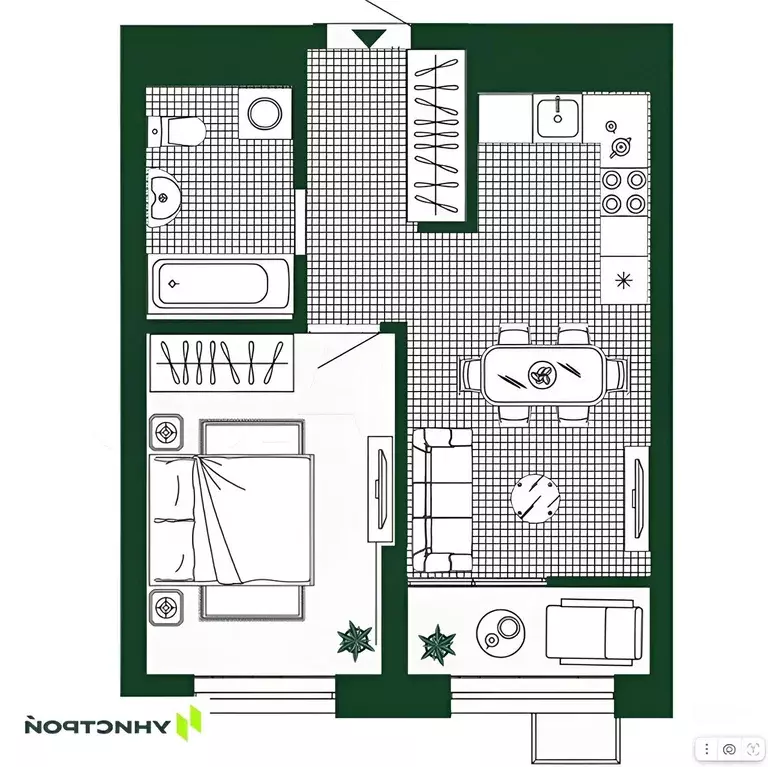 1-к кв. Свердловская область, Екатеринбург ул. Машинная, 4 (38.0 м) - Фото 1