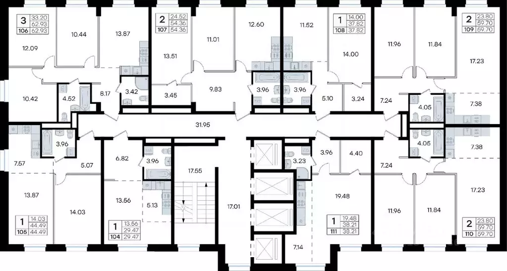 2-к кв. Приморский край, Владивосток ул. Тухачевского, 80 (59.7 м) - Фото 2