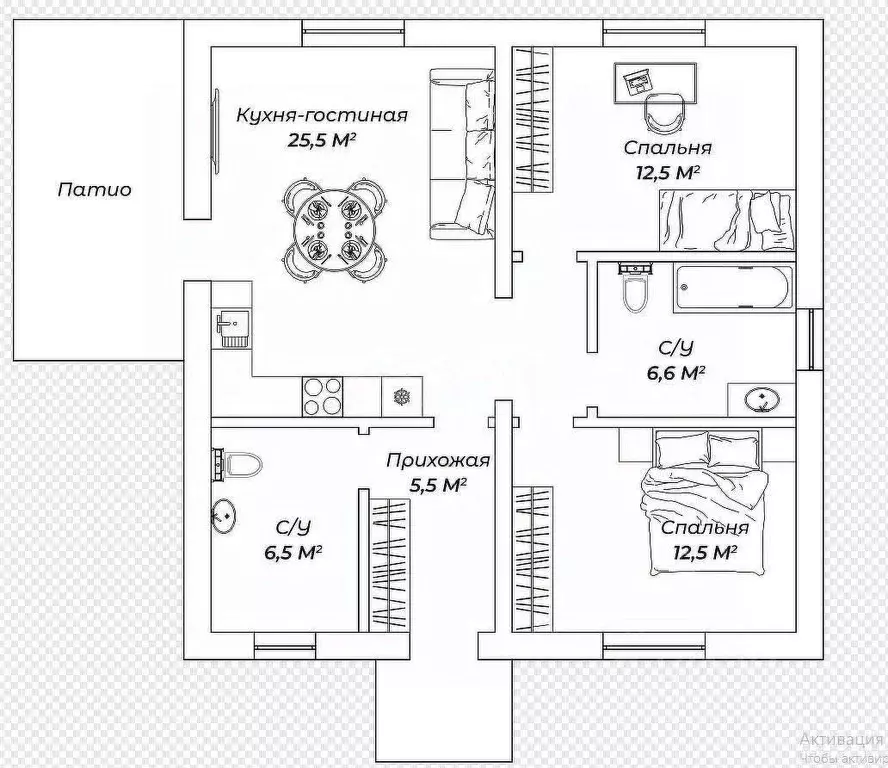 Дом в Тверская область, Калининский муниципальный округ, д. Напрудное ... - Фото 1