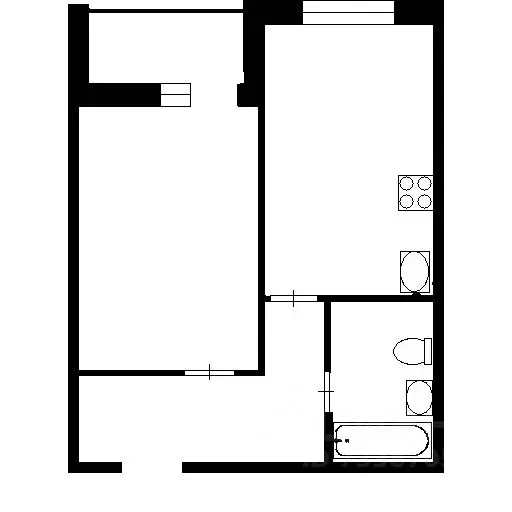 1-к кв. Санкт-Петербург просп. Художников, 24к4 (41.0 м) - Фото 2